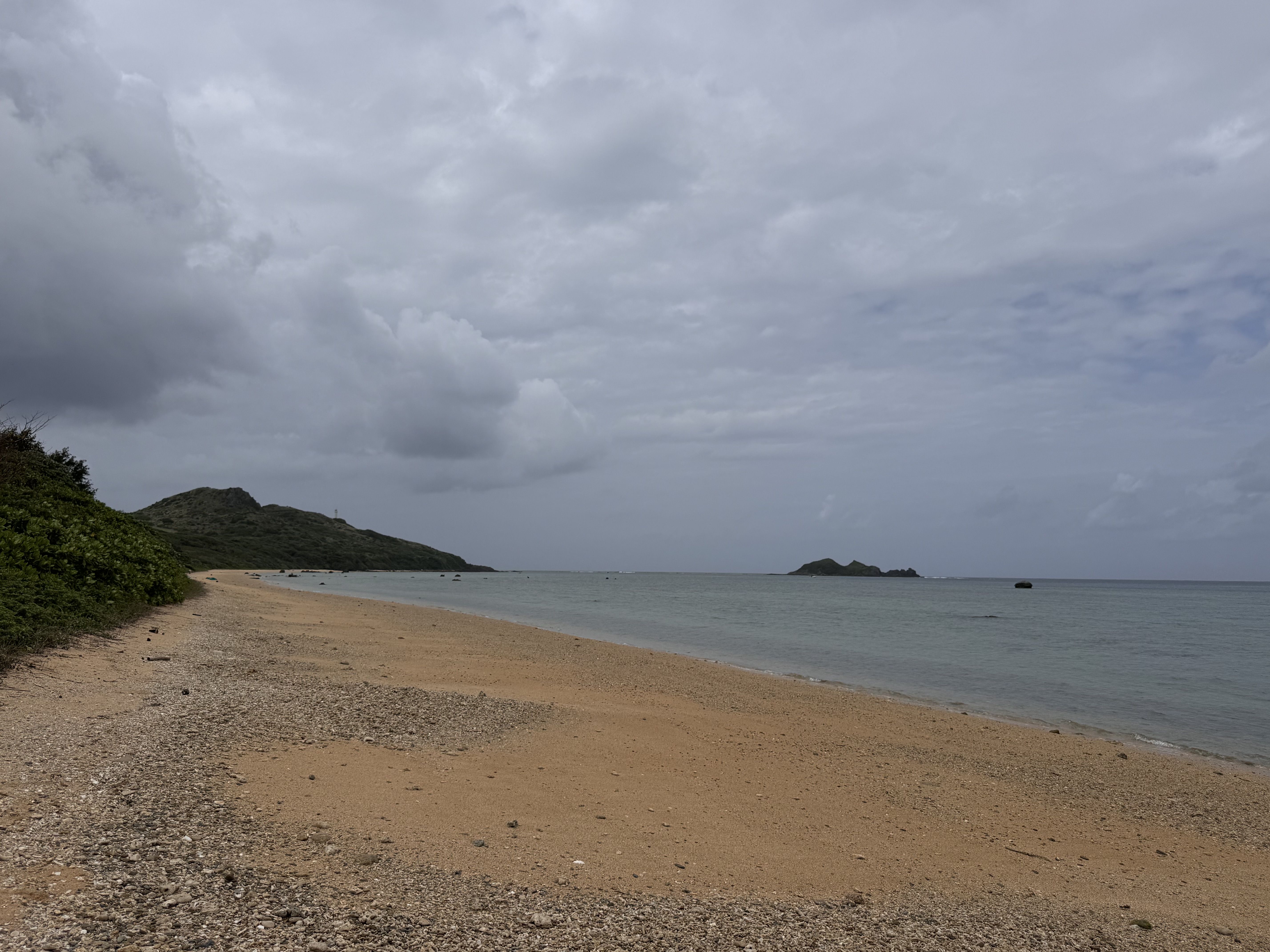 平野ビーチの砂浜